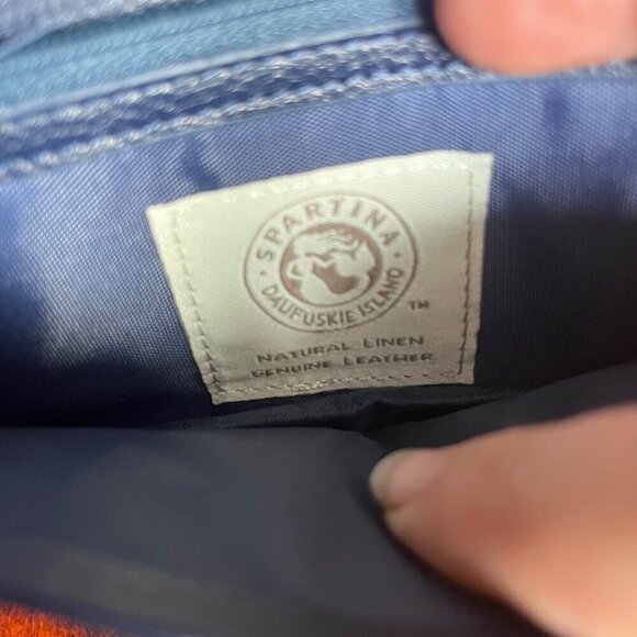 Spartina 449 Green & Blue Canvas Wallet With Multiple‎ Card Slots And ID Window - Picture 7 of 7